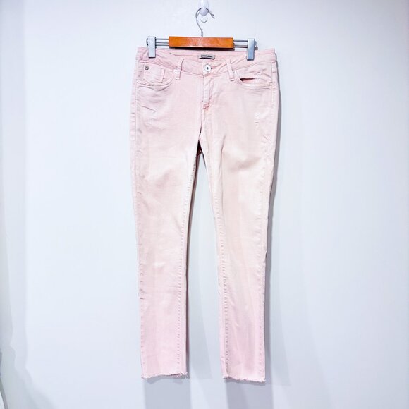 GARCIA Pink Distressed Cropped Skinny Jeans | Low Rise Denim | Size 28 x 28 * - Picture 4 of 13